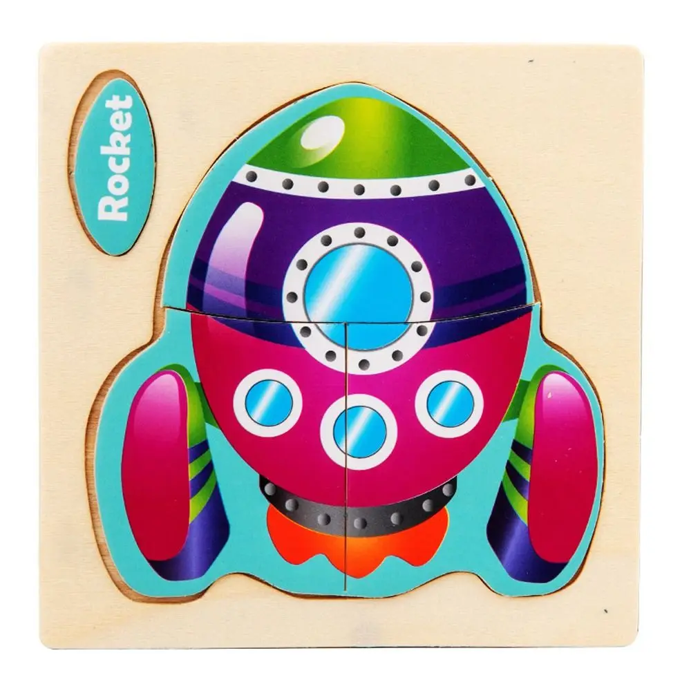 Adorável madeira 3d animal quebra-cabeça animal multi-tópicos quebra-cabeça de madeira 3d inteligência jogo aprendizagem cognição crianças brinquedo