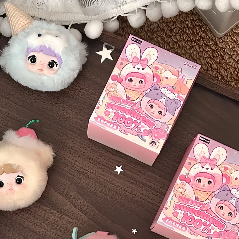 ของแท้นอมมี สวีทฮาร์ท 100% ซีรีส์กล่องตาบอดคาวาอิตุ๊กตาไวนิลจี้แนวโน้มของเล่นนอมมี เบบี้ สวีทฮาร์ท บันนี่กล่องปริศนาของขวัญ