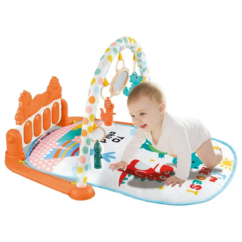 Play Mat With Piano Kid Fitness Rack Fun Play Mat For Visual Hearing Kid Play Mats For Floor Kid Fitness Stand Fun For Squatting