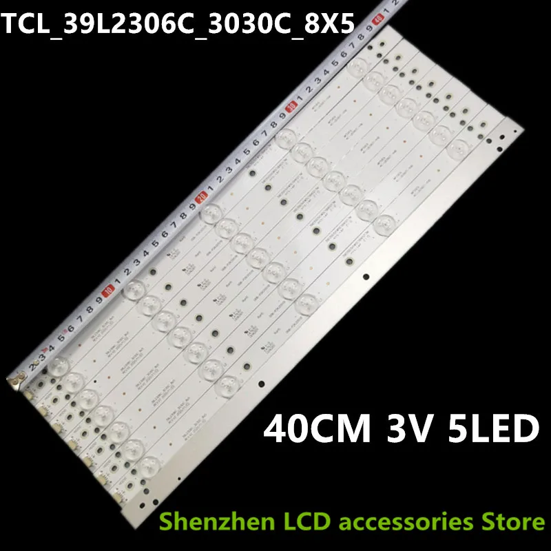 LED الخلفية قطاع ل 400 مللي متر 3 فولت 4C-LB390T-YHB 4C-LB39T0-YHB NEW_39L2306C_3030C_8X5 ل شيبا 39L2309C 39L2306C 39L2303C