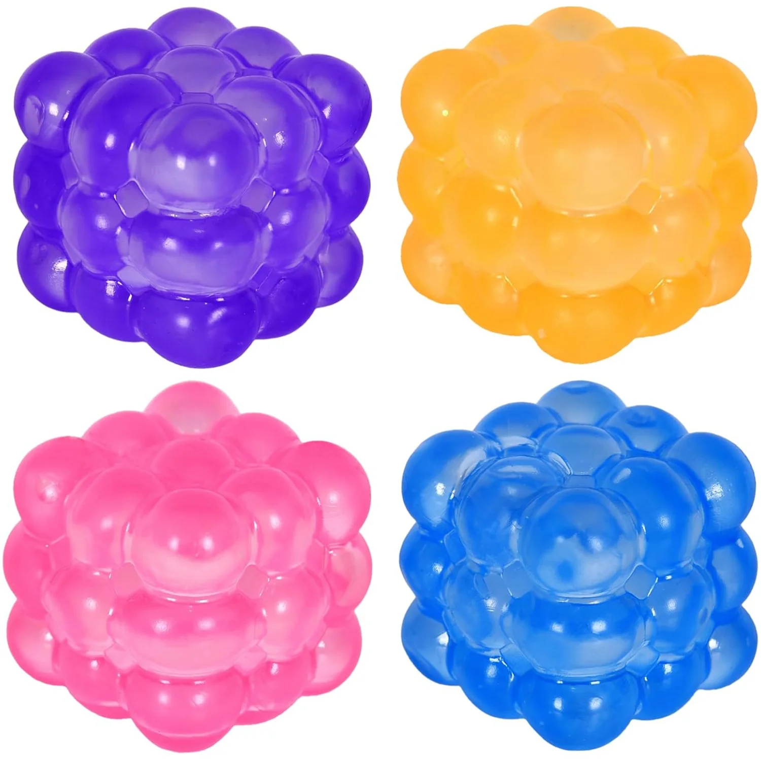 不規則な形の柔らかいストレスボール、子供と大人のためのストレス解消キューブ、不安解消のための柔らかい質感のフィジェットトイ