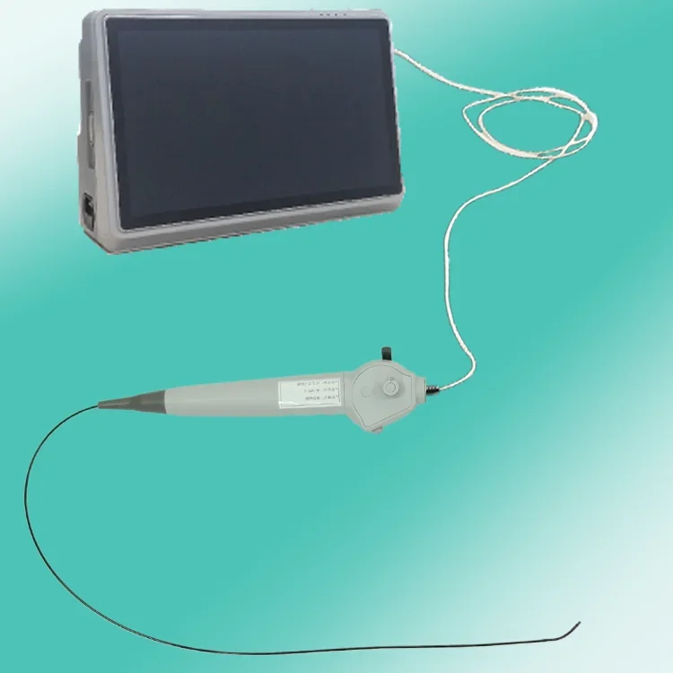 Hot-selling and low price reusable video electronic bronchoscopy with 3.5''  touch screen and high definition used for medical