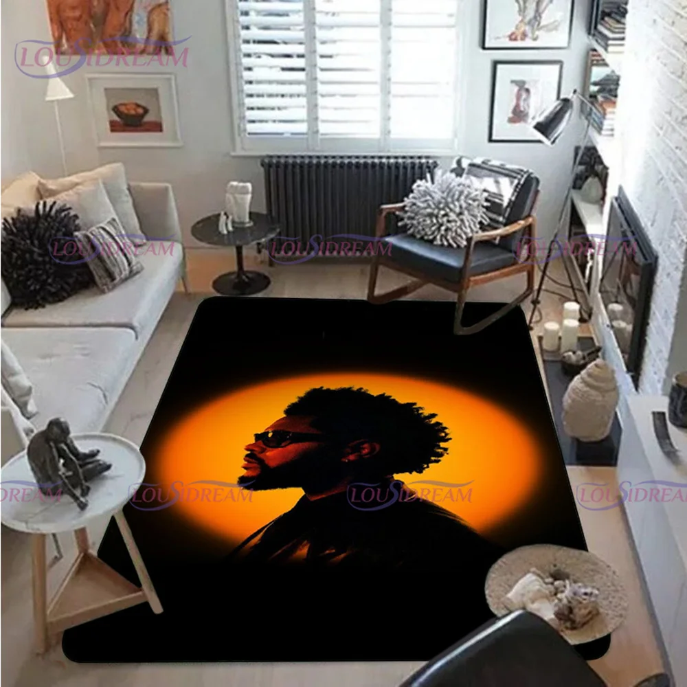 3D Pop Singer Die Weeknd Print Carpet Canada Singer Area Rug for Living Room Bedroom Home Decoration Mat Kids Room Rug Fans Gift