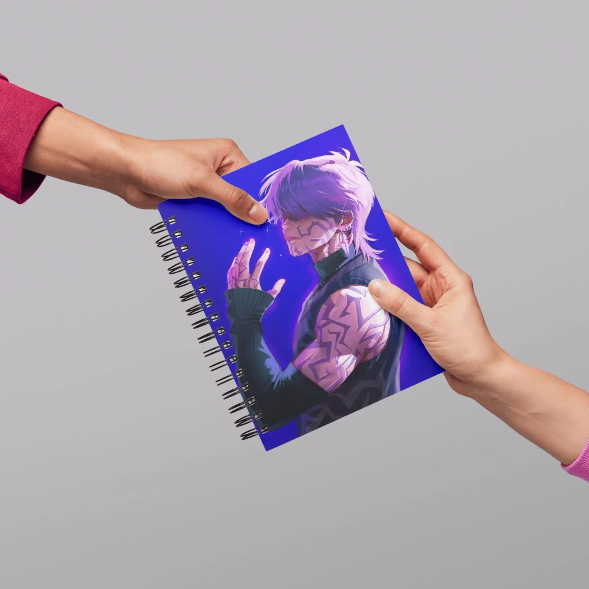 A6 لـ K-pop شيطان الصيادين دفتر لفائف ملزمة طالب مهمة دفتر تسليط الضوء على ملخص مذكرة الوسادة 50 صفحة هدية