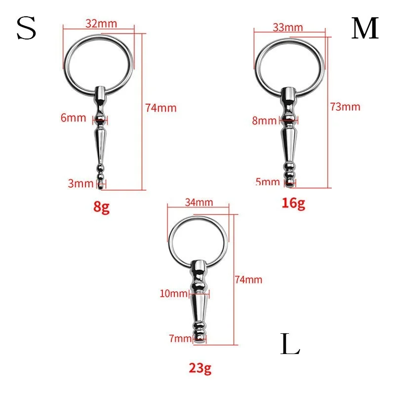 Stainless Steel Sounding Urethral Horse Eye Expander Peins Plug Urethral Bead Urethra Stimulator Male Prostate Massage Sex Toys