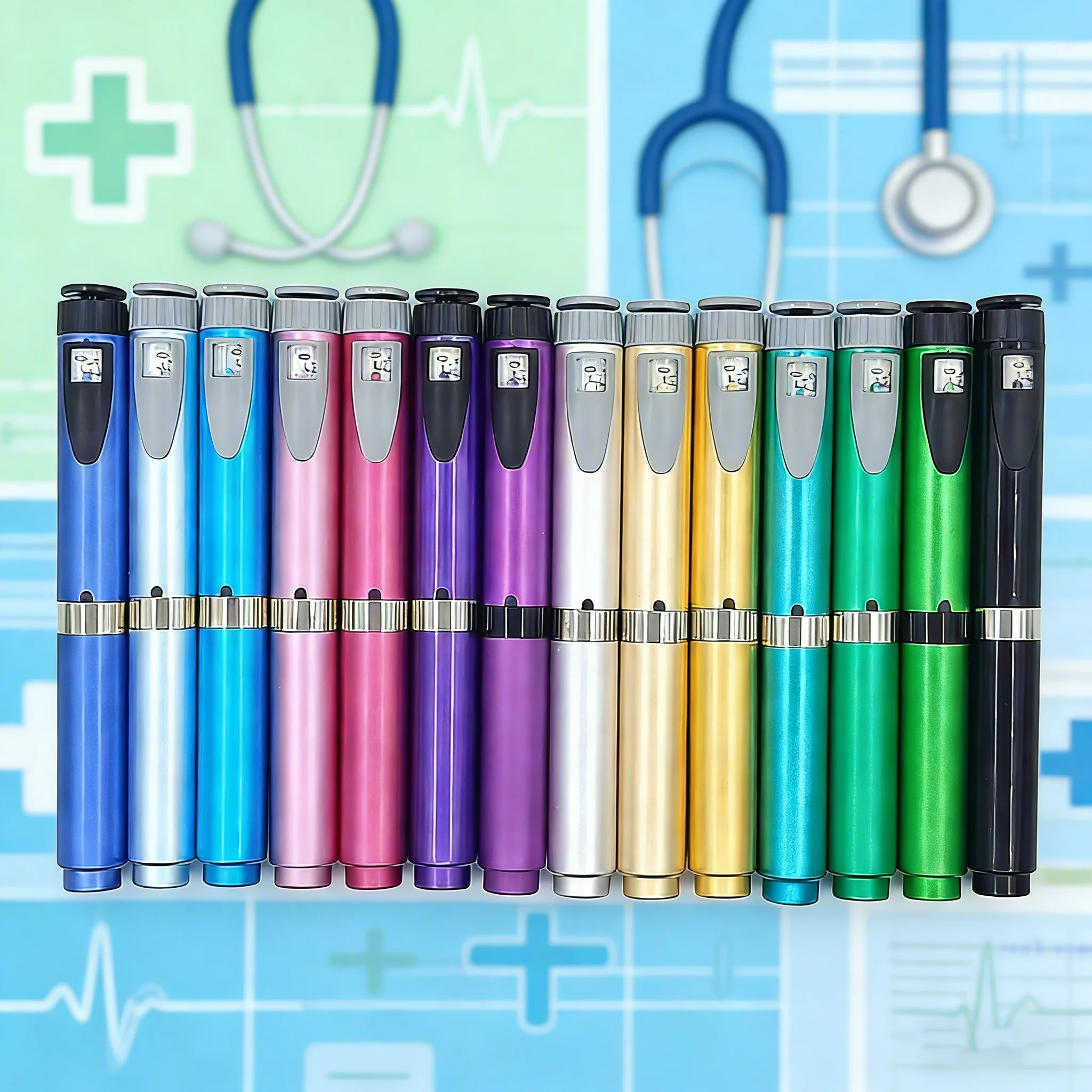 Reusable Magic Pen Insulin Medical Aesthetics Tattoo Pen Three-line Lifting Injection Pen Consumables Kit