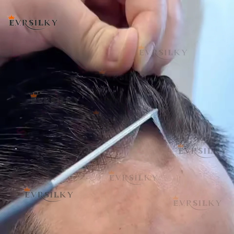 

Светлая 80% Плотность 0,02 мм Супер Тонкая Кожа Мужской Парик Невидимая Система Волос Натуральный Черный Серый 1B65 Протезионные Человеческие Волосы Капиilar