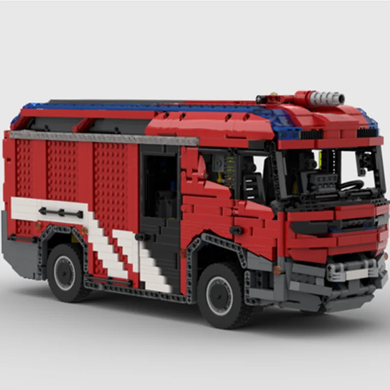 

4290PCS high-tech building block MOC urban engineering fire truck difficult assembly toy model children's Christmas gift