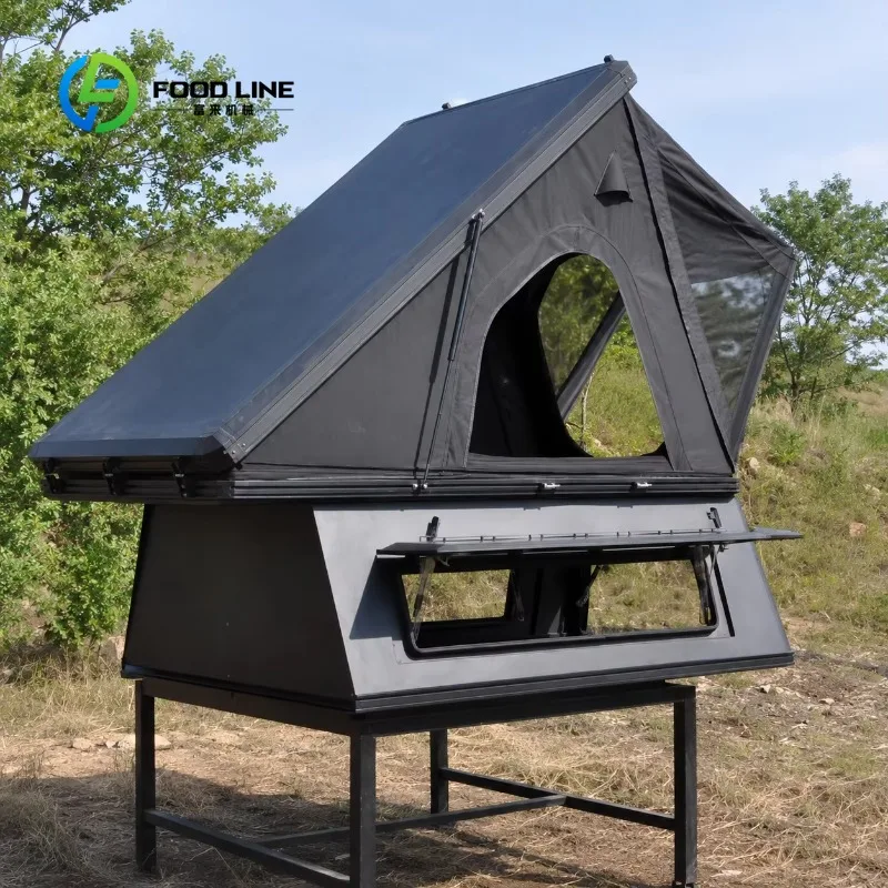 pop‑up hard shell rooftop tent pickup camper waterproof spacious shelter for four‑person 4x4 global outdoor camping travel
