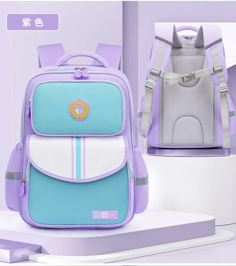 Kinder-Schulrucksack für Jungen und Mädchen der Klassen 1,6, leicht, Oxford-Stoff, wasserdicht, langlebig, Büchertasche mit ergonomischem Design – Detail 17