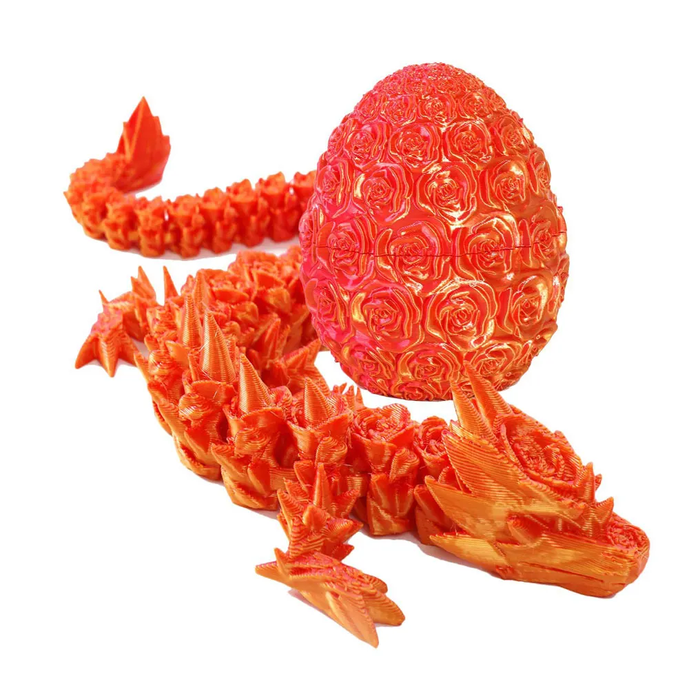 

New Dragon Egg Articulating Gemstone Dragon Fidget Toy-3D Printed Dragons