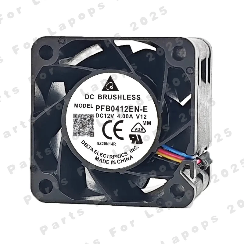

Новый вентилятор охлаждения J For Delta PFB0412EN-E, 12В 4А, 4 см, сверхмощный, с двойным шарикоподшипником, для серверов, PWM, 4028, 1 шт., 40×40×28 мм