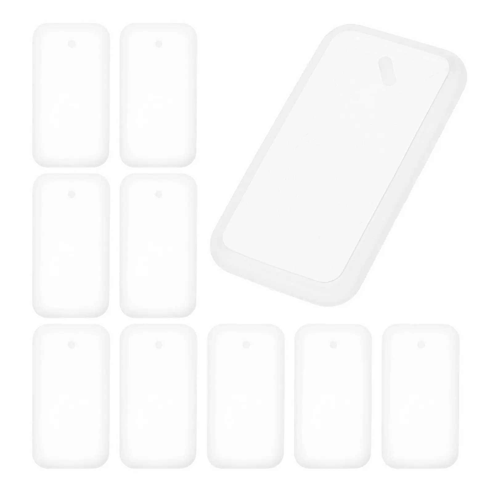 

20Pcs Rectangle Resin Silicone Molds DIY Keychain Pendant Craft Supplies Jewelry Epoxy Casting Tools Mold Maker for Resin