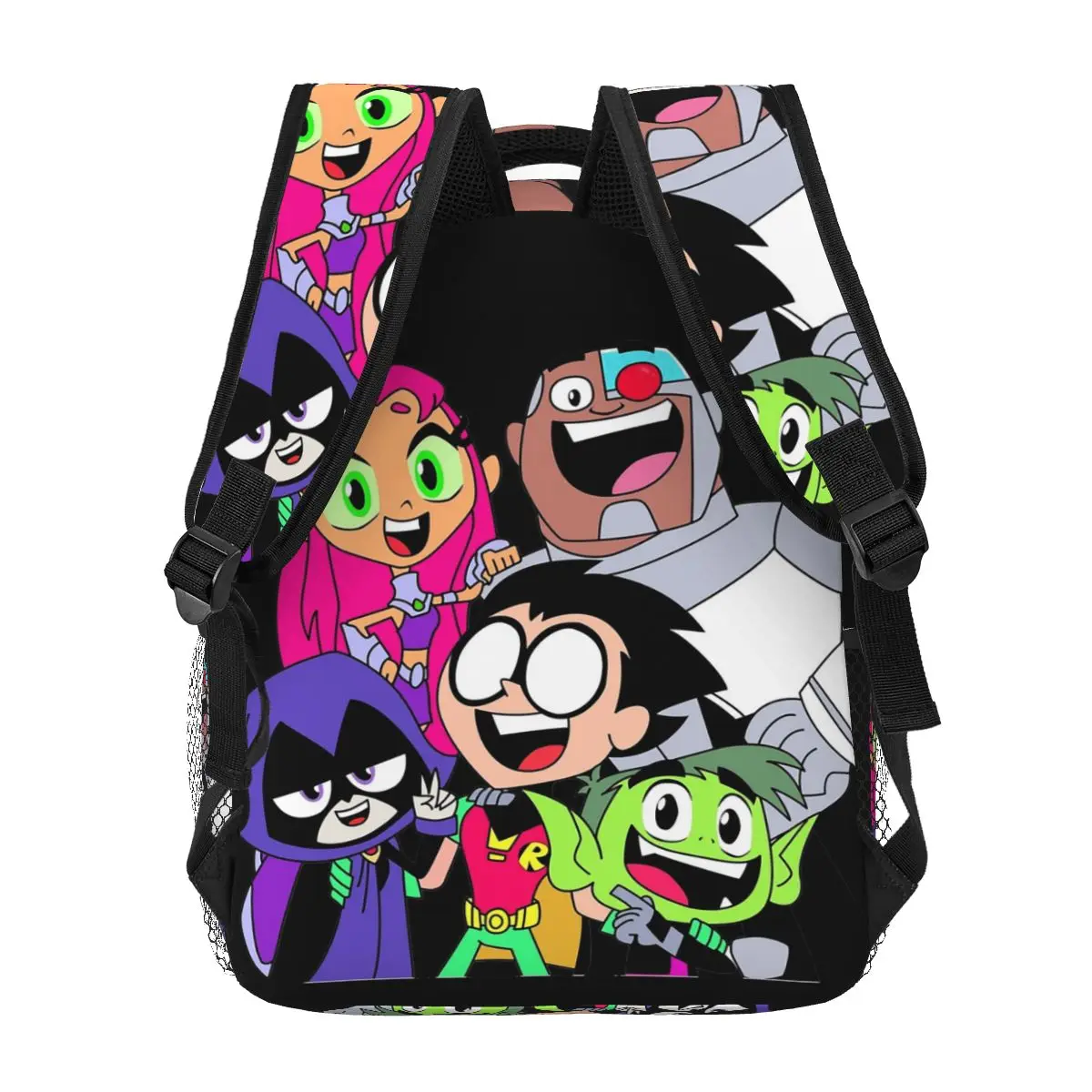 男の子と女の子のための十代のタイタンの絵のバックパック、学生のランドセル、漫画のリュックサック、ショルダーバッグ、大容量、子供のためのブックバッグ