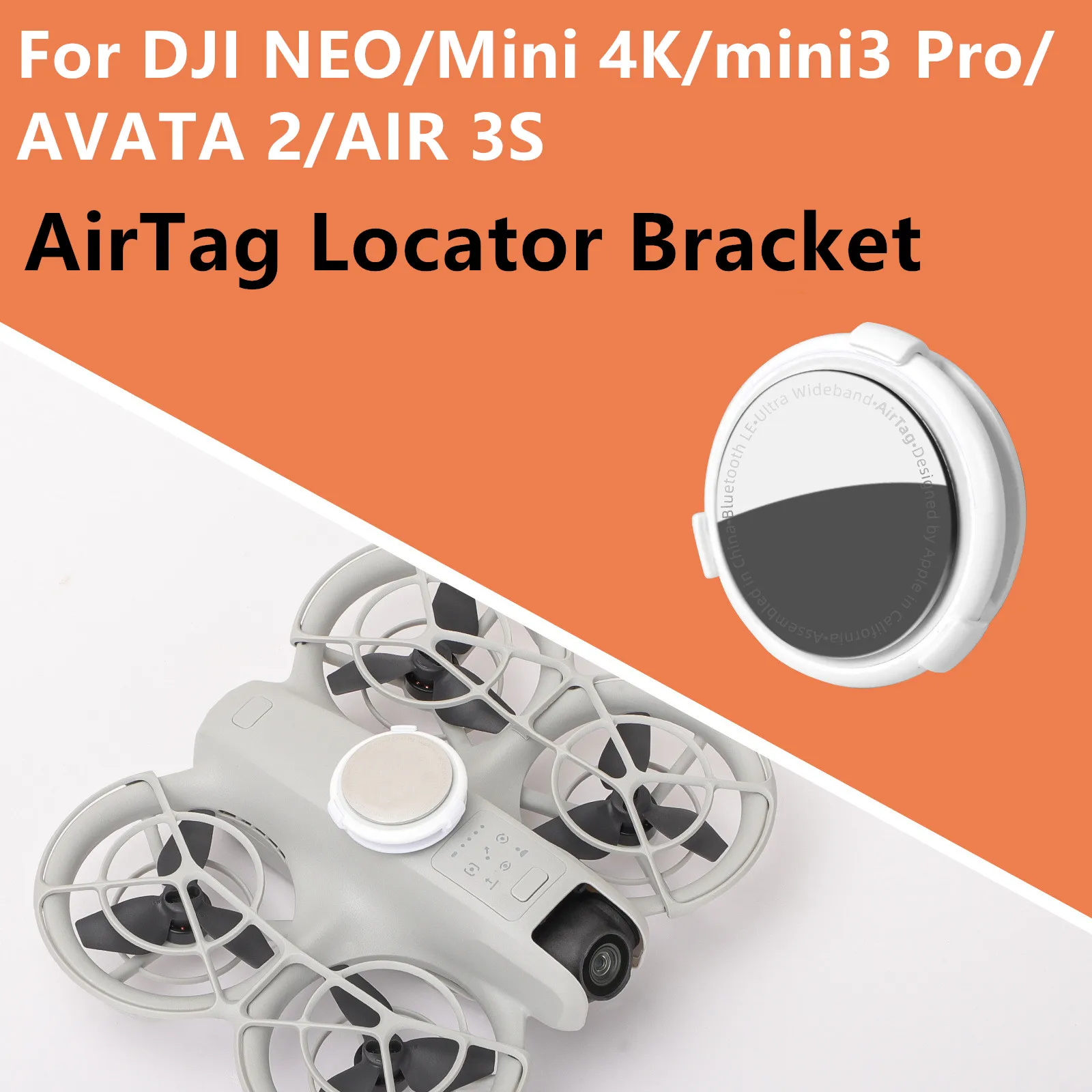 Positioner Bracket for DJI NEO/Mini 4K/3Pro/AVATA2/AIR 3S Drone Universal AirTag Locator Bracket for DJI NEO Accessories