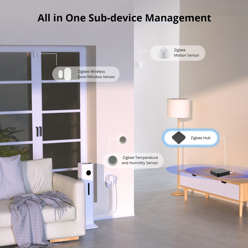 Tuya ZigBee Ponte de gateway sem fio, Hub multimodo inteligente, aplicativo SmartLife, controle remoto, compatível com Alexa, Google Home Assistant