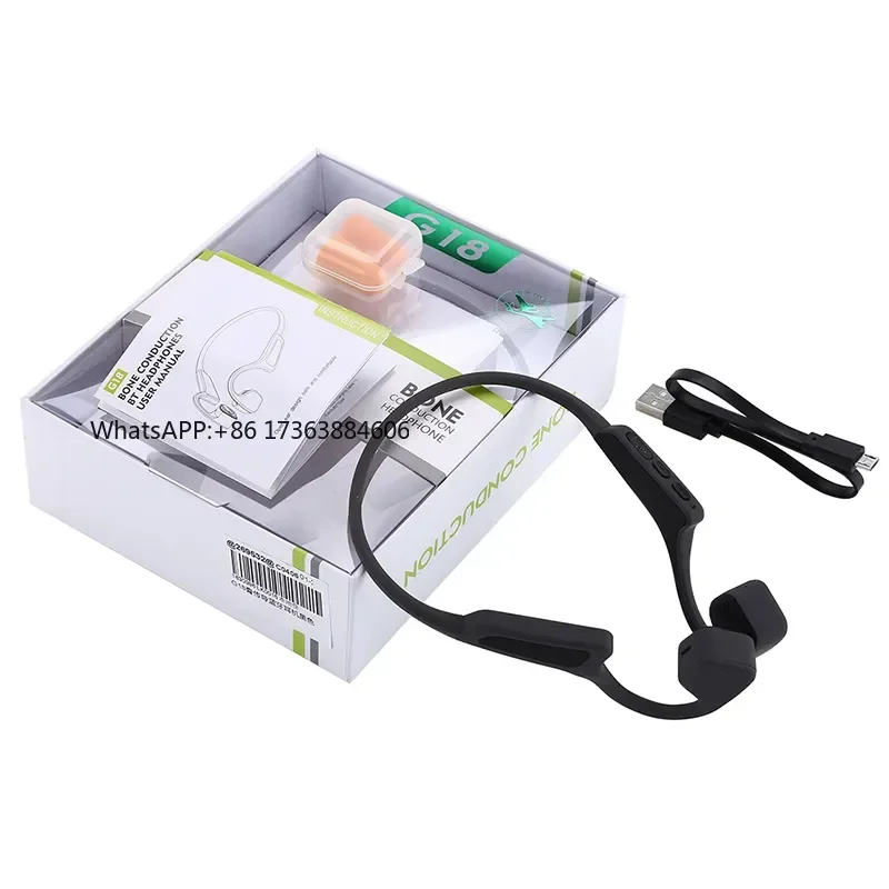 Hot brand new G18 Conduction Bluetooth Headset Outdoor Sport Waterproof Wireless Headphones with Microphone