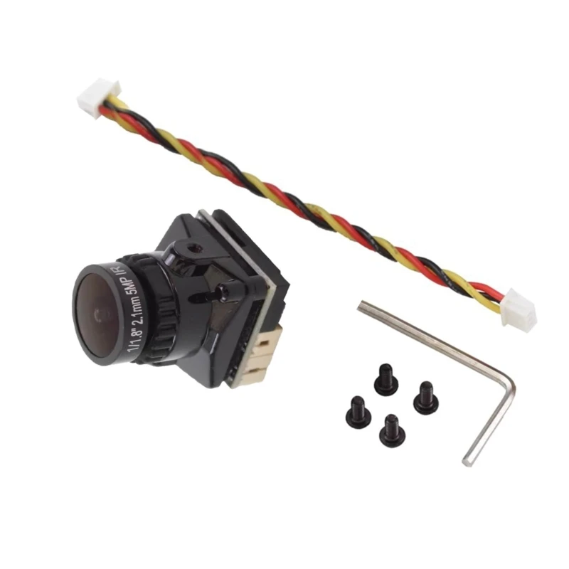 1 Set FPV-camera Micro 2,1 mm lens Geluidsarm 1800TVL 0,01Lux vluchtcamera