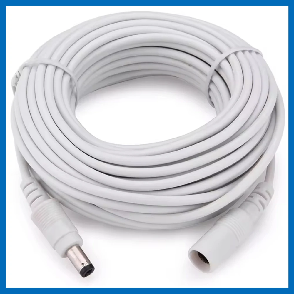 DC 12V Power Adapter Extension Cable 3M/5M/10M/15M/20M/30M DC Male Female Connector Power Extend Cord For Security CCTV Camera
