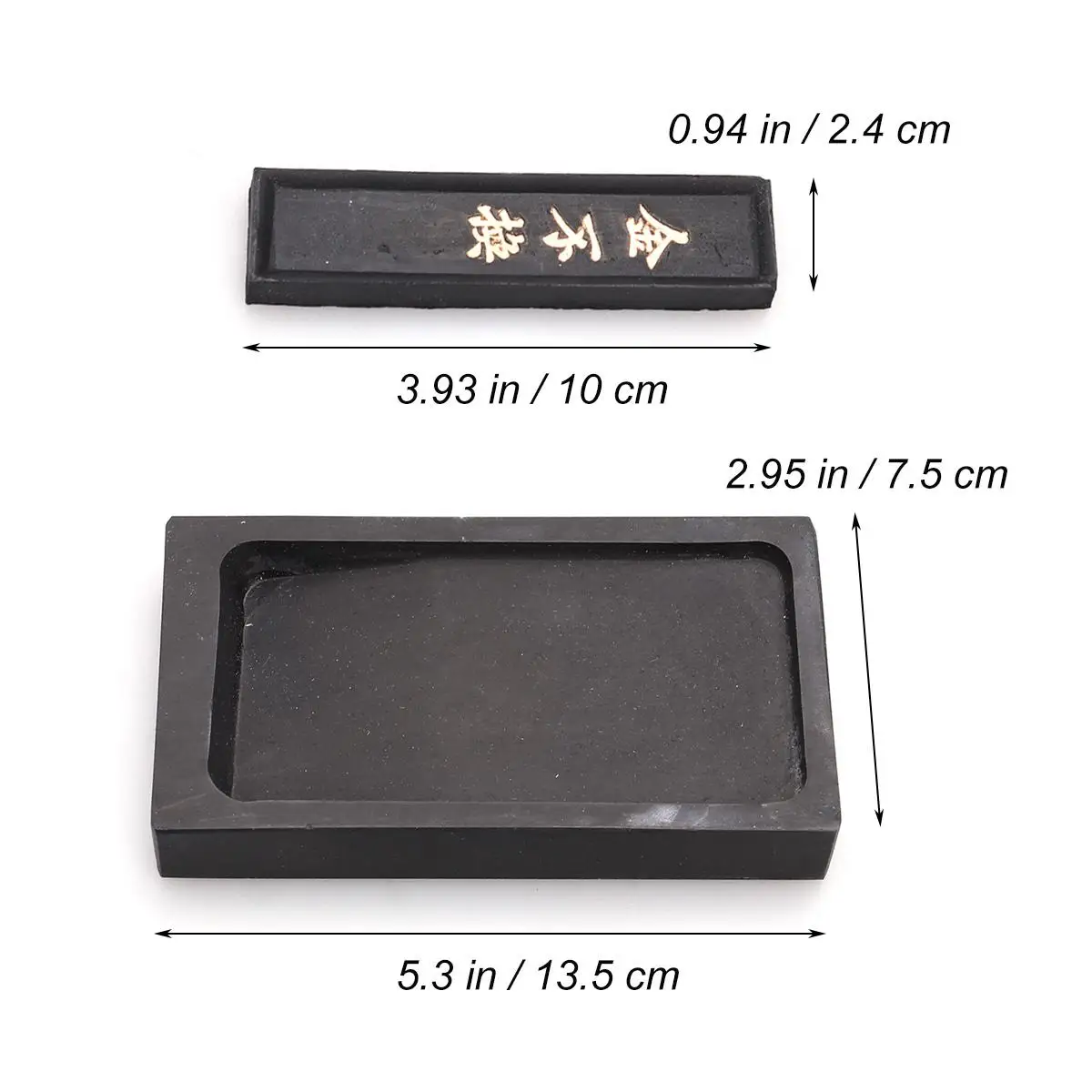 

2 Pcs Inkstone Inkstick Set Natural Luowen Stone Smooth Surface Beginner Calligraphy Accessory Painting Tool Student Traditional