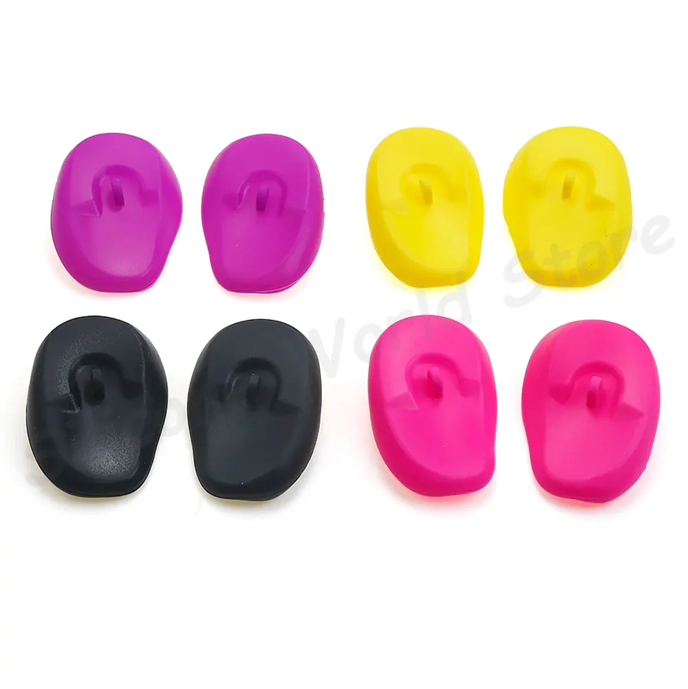 Silicone World 1 Pair Silicone Ear Cover Baked Oil Hair Dyeing Earmuffs Ear Protector Cover For Ear Care Hair Salon Beauty Tools