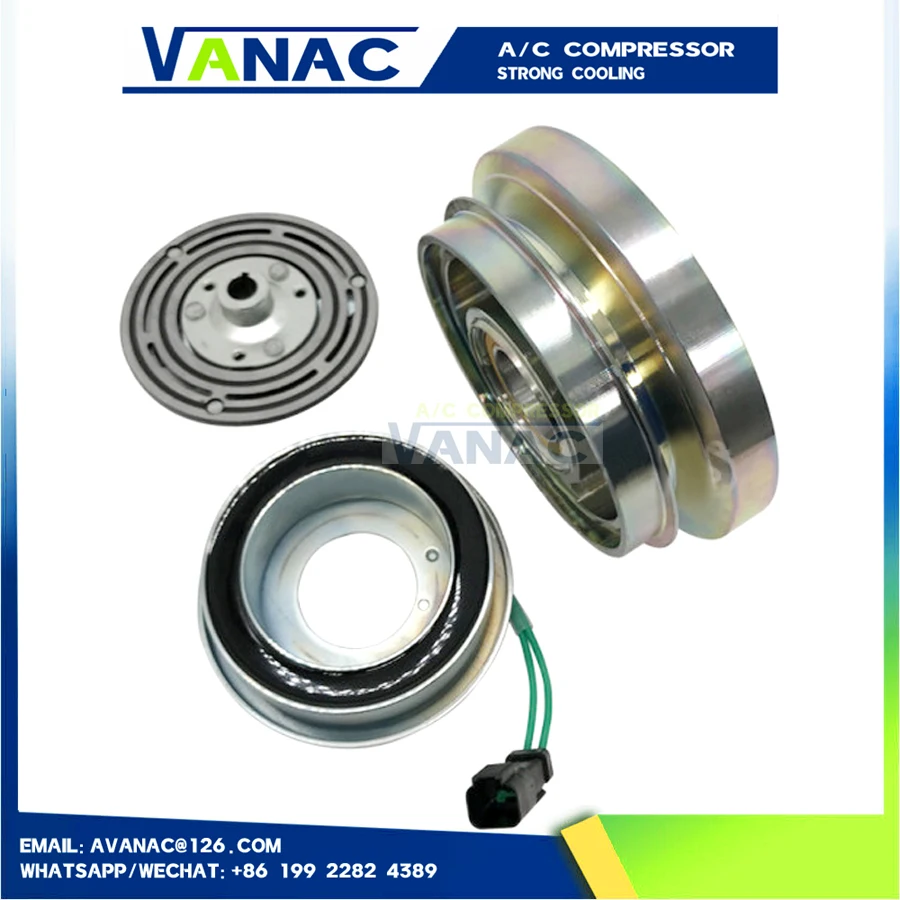 

Sanden 4479 4640 8109 SD7H15 Auto AC Compressor magnetic clutch pulley assembly for Caterpillar ABPN83304734 58768 106-5122