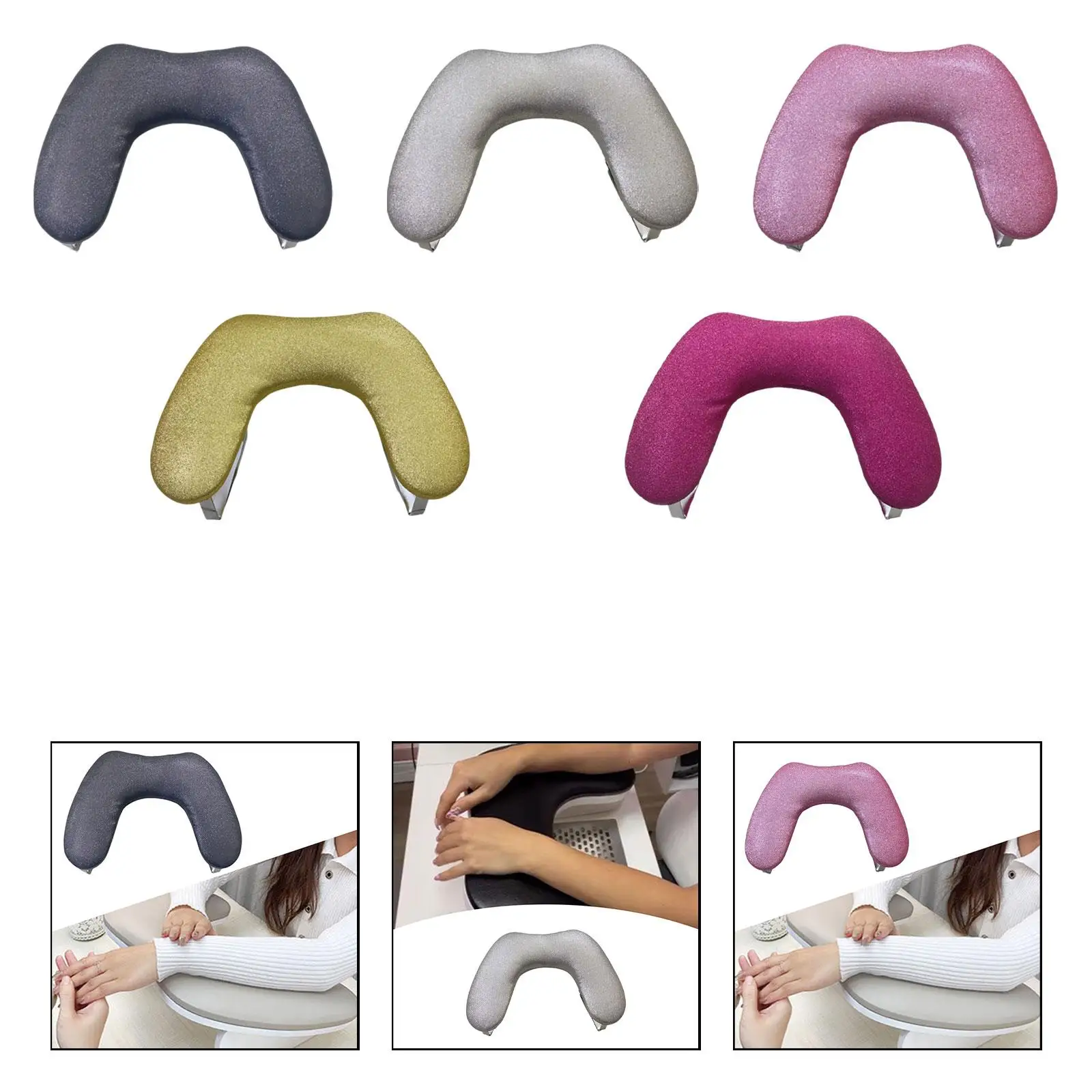 

Nail Handrest Stand Portable Comfortable Multifunction Manicure Armrest