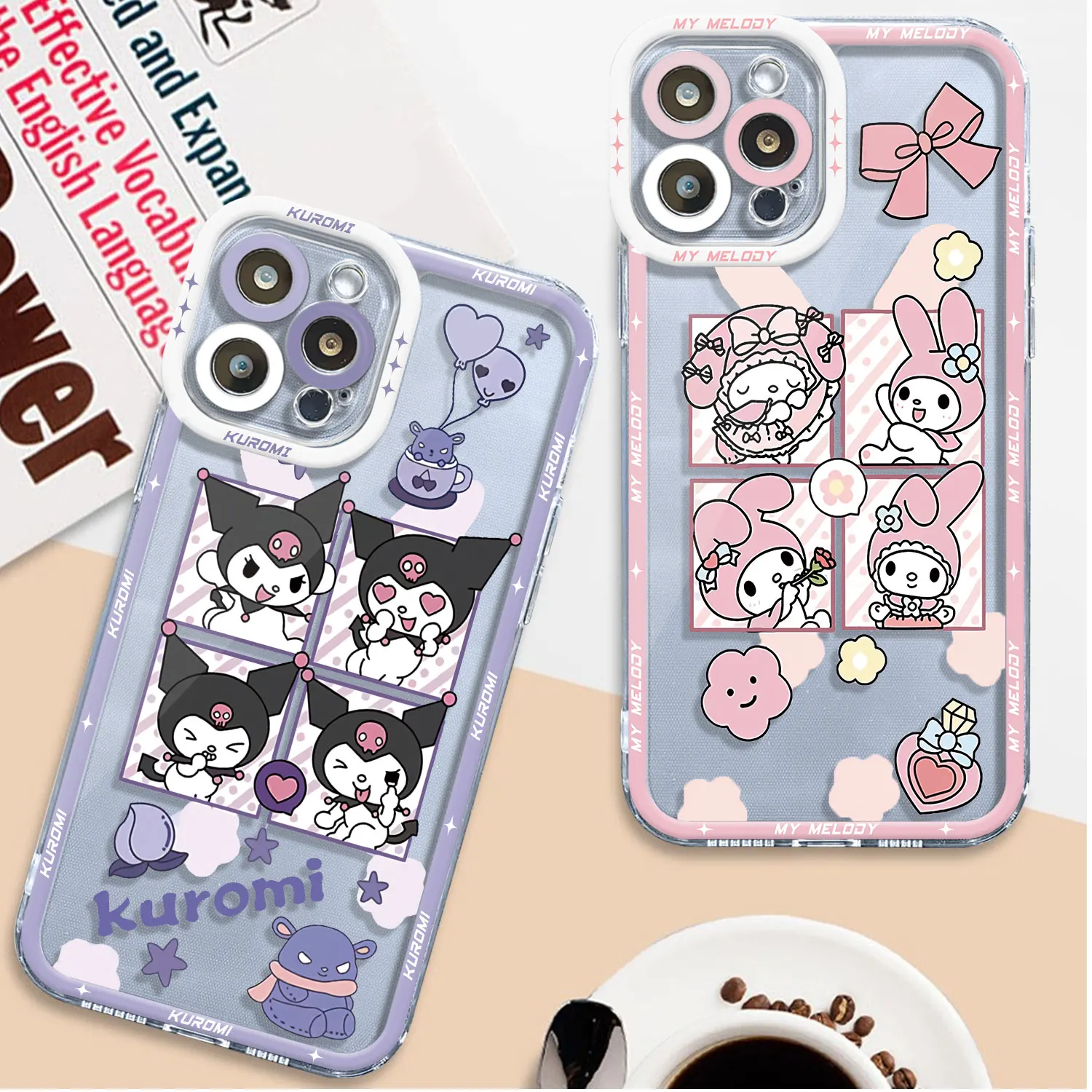 Sanrio Cinnamoroll My Melody Phone Case for Samsung Galaxy S10 S22 Plus S23 Ultra S20 Plus S21 S20FE Note 10 Plus Cover