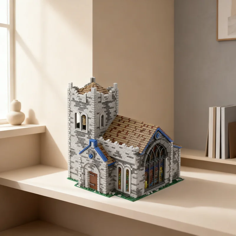 

7480pcs MOC Age Of Empires Monastery Western European Games Model Building Blocks Creative Display Gift Collectible Decor Kids