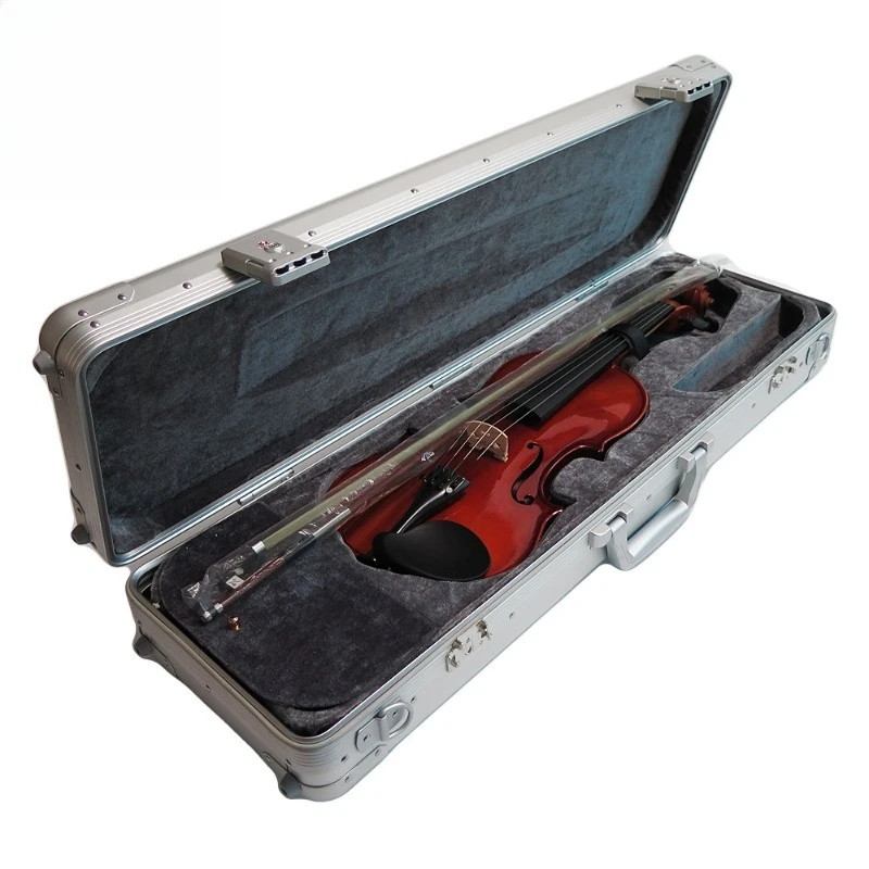 Premium violin case, hard shell thickened storage case metal