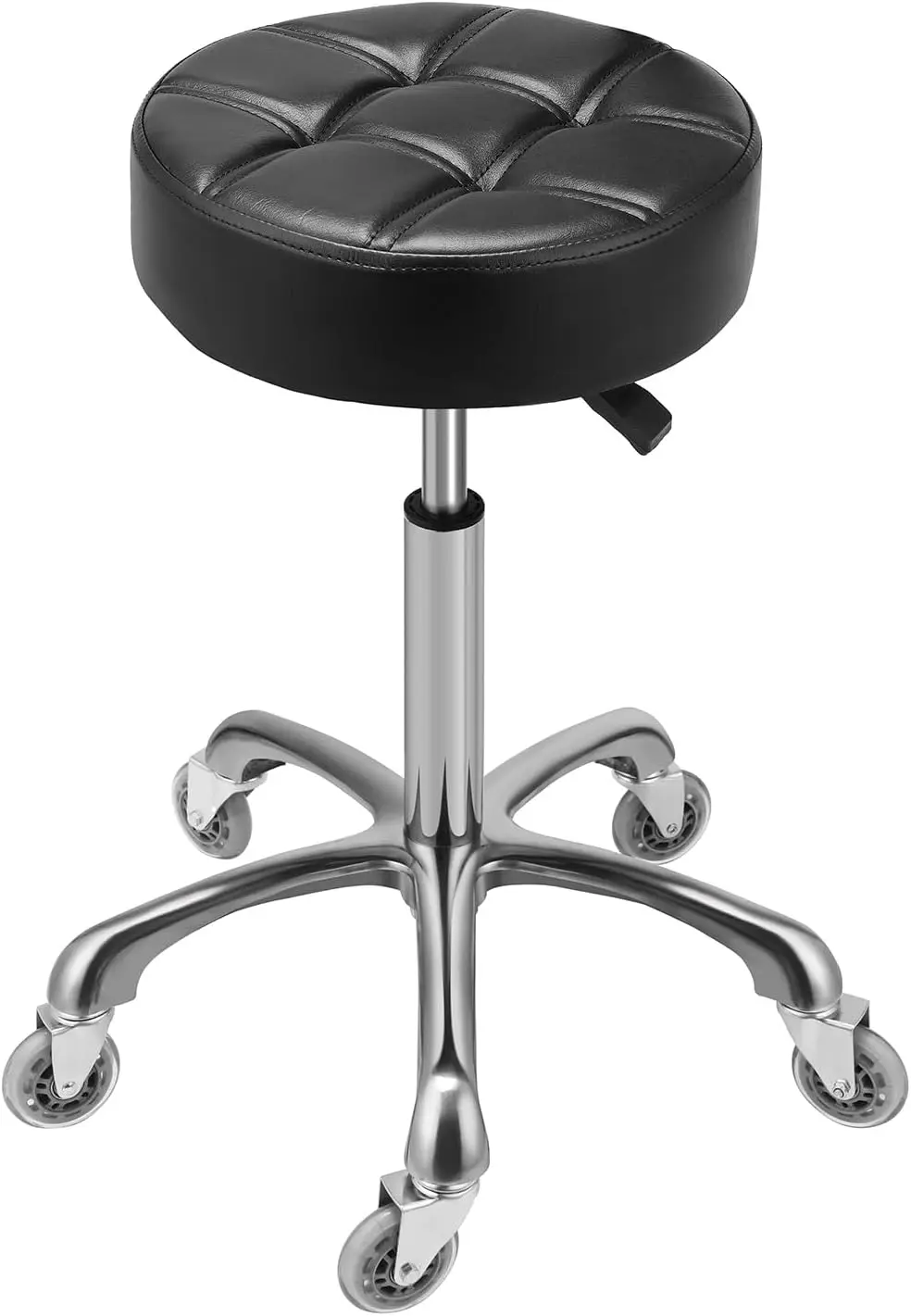 

Heavy Duty Swivel Stool with Wheels, Adjustable Hydraulic Rolling Work Bench Chair for Salon Barber Home Kitchen Office