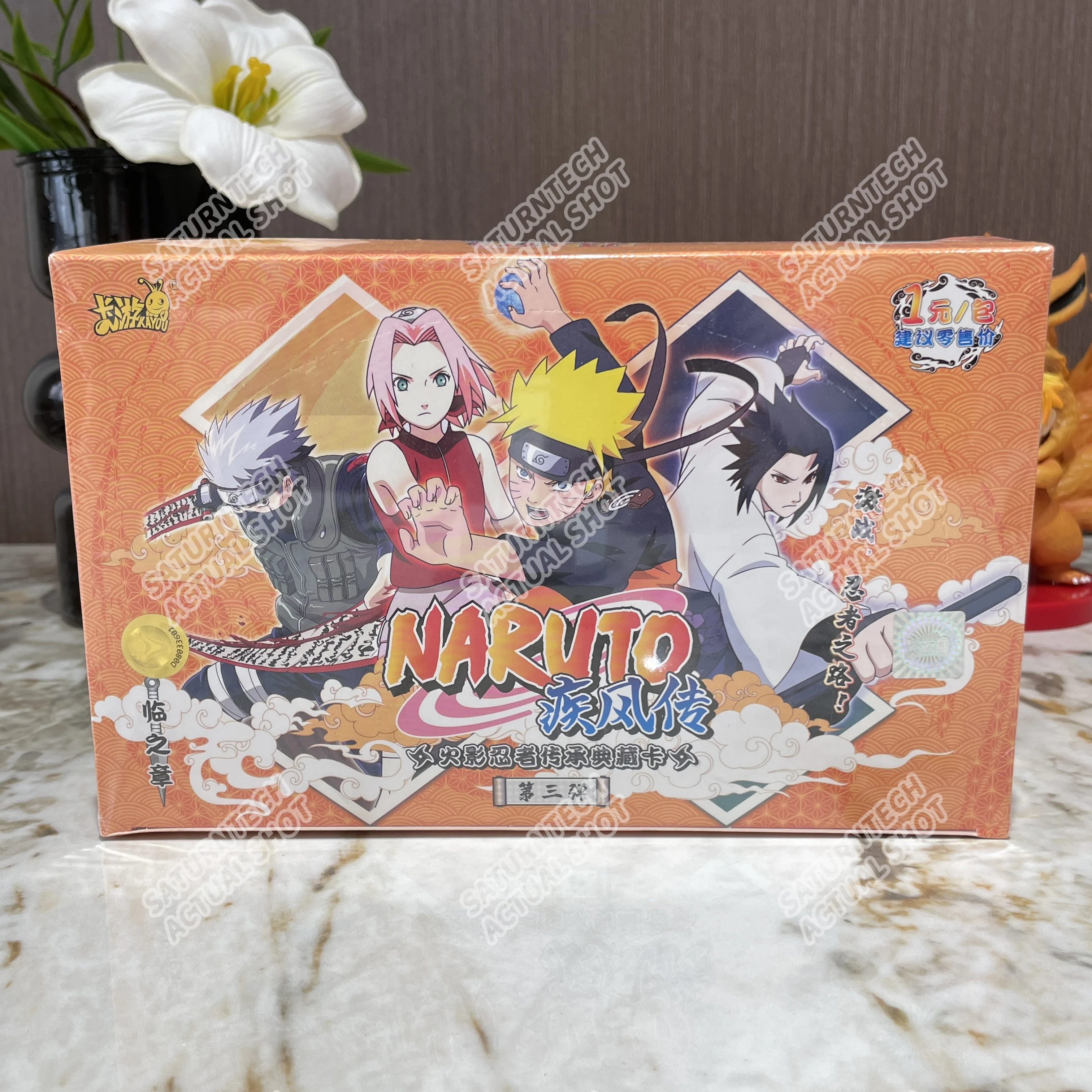Genuine KAYOU Naruto Card Box New W8T4 Anime Collection Card