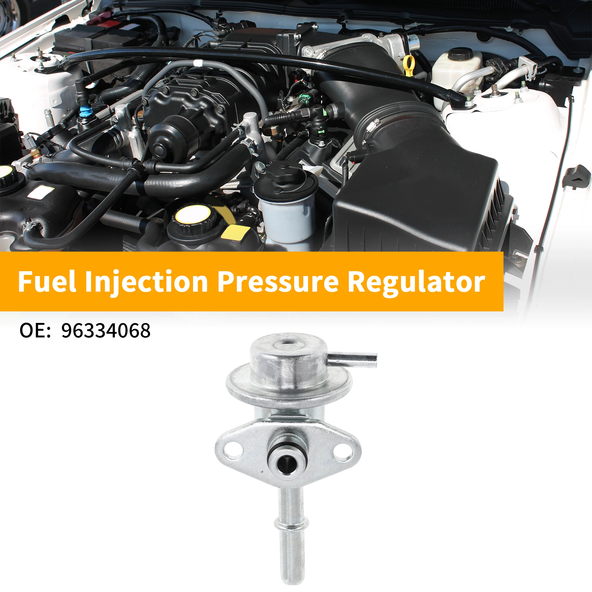 UXCELL Fuel Pressure Regulator Fuel Pump Regulator for Chevrolet Lanos No.96334068 1 Pc