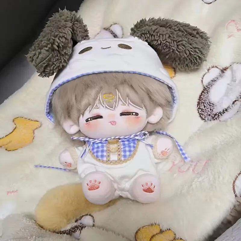 "Nai Lao" 20cm cotton doll without attributes,cute and adorable item, can be transformed into a skeleton doll as a birthday gift