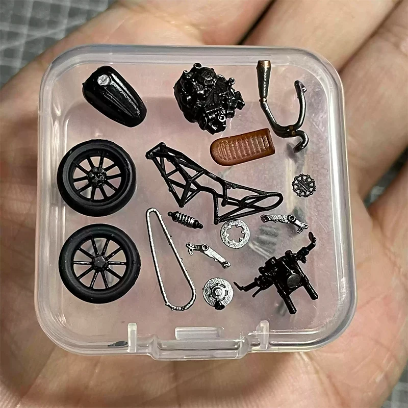1:64 オートバイ車修理ツールモデルガレージワークショップ壁掛け小道具シーン DIY モデル子供のおもちゃ