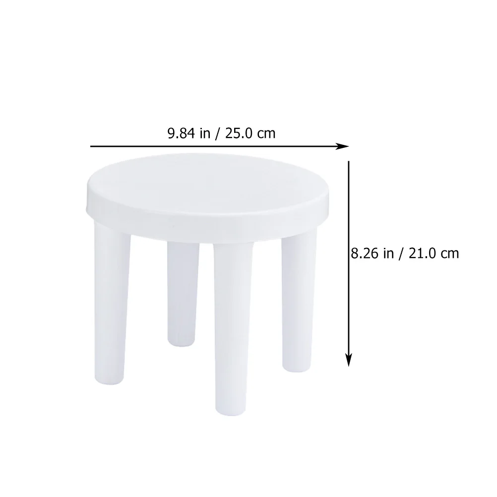 Taburete de plástico antideslizante para niños, silla antideslizante portátil, bajo y redondo, paso para el hogar