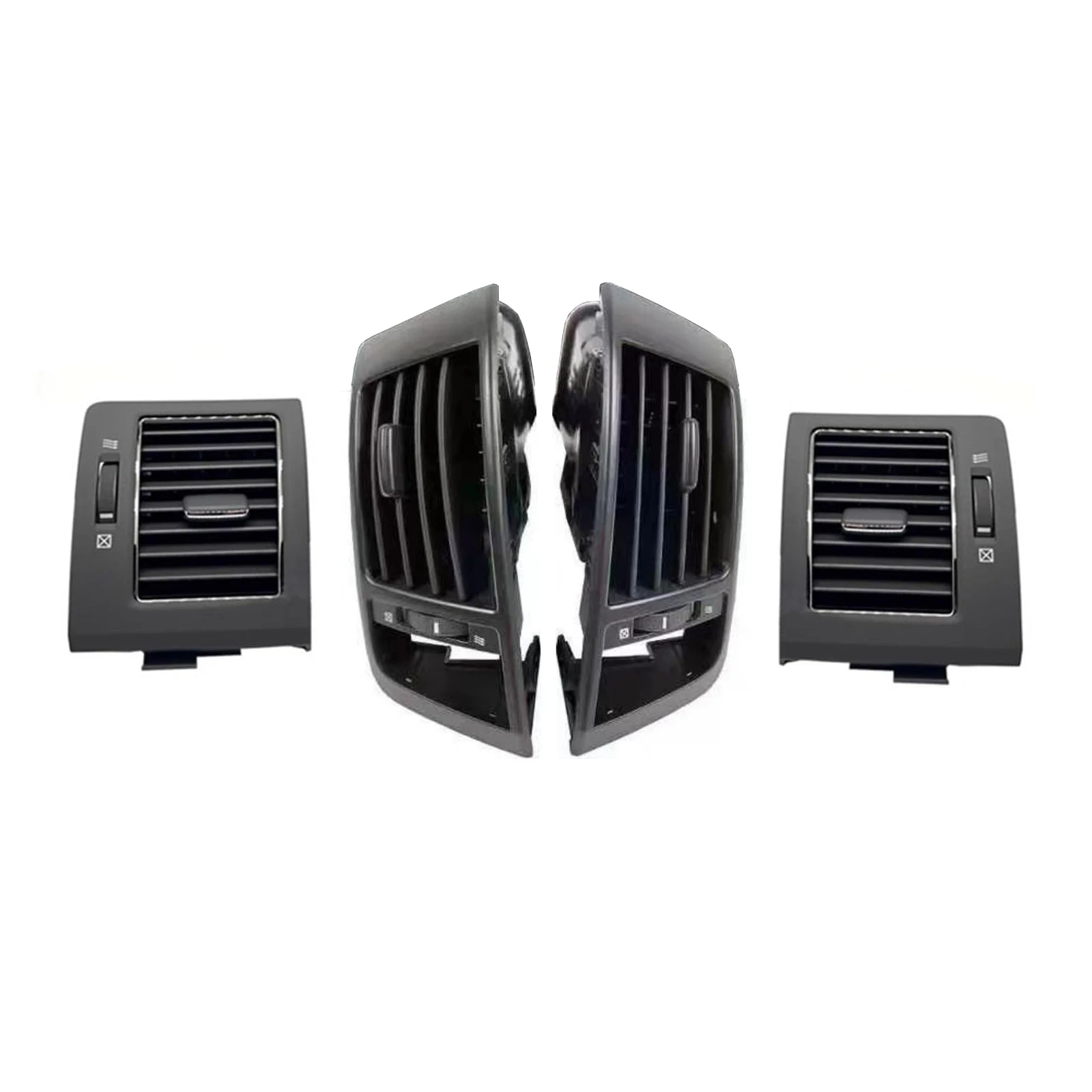 2pcs Car Interior Dashboard A/C Centerair Conditioning Outlet LC200 Air Vent for Toyota Land Cruiser FJ200 LC200 2008-2015