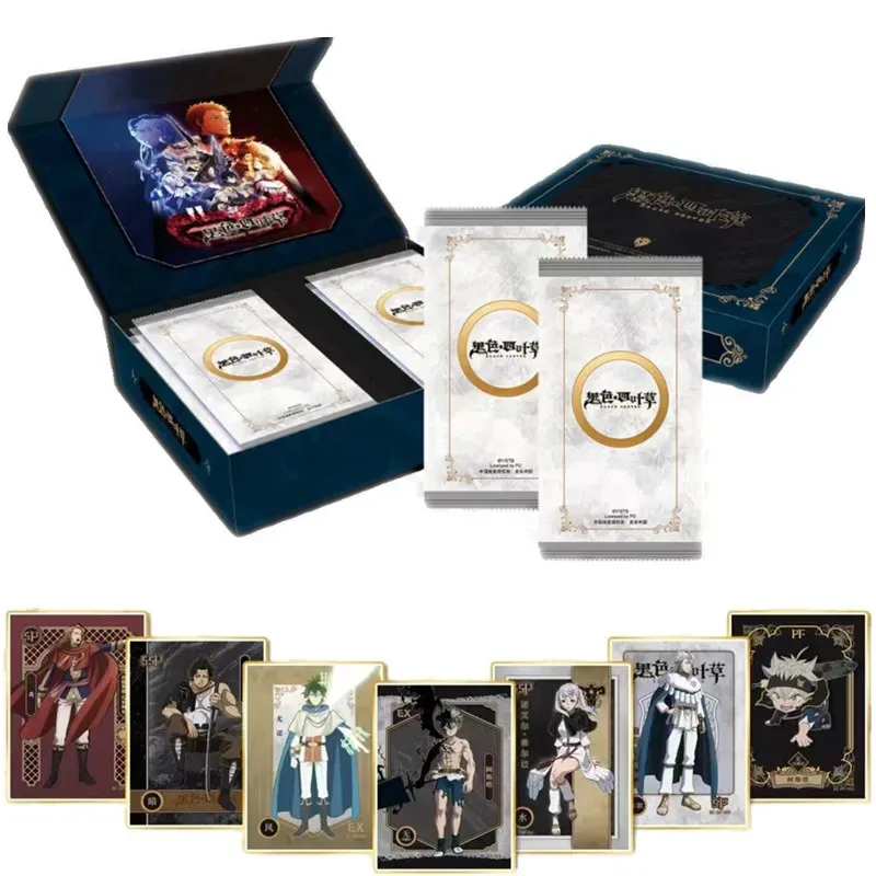 Caja de Sobres de Cartas Coleccionables Premium de Black Clover, Juego de Cartas Coleccionables de Anime con Personajes de Asta, Yuno y Magic Knights