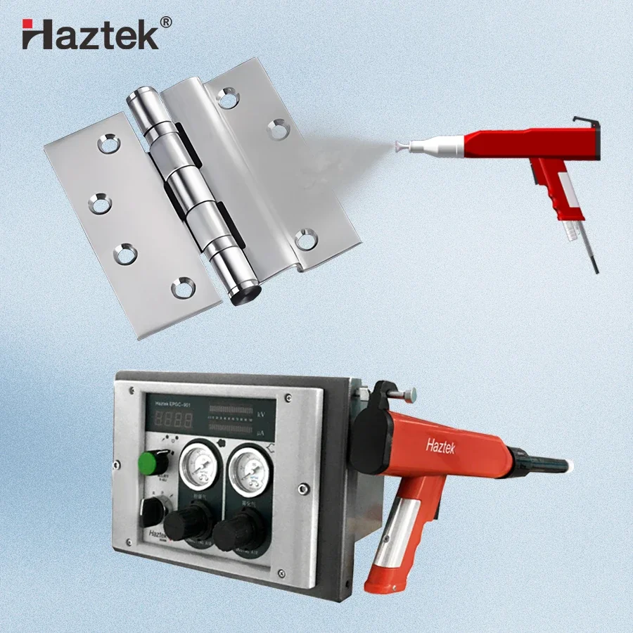 Haztek Airport G un Ga s Cylinder Powder Coating Paint Machine Powder Coating Equipment