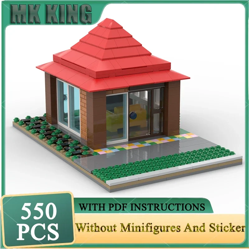 

City Street View Moc Building Blocks Modular Small Theatre Model Technology Modular Gift Construstion DIY Assembly Toys