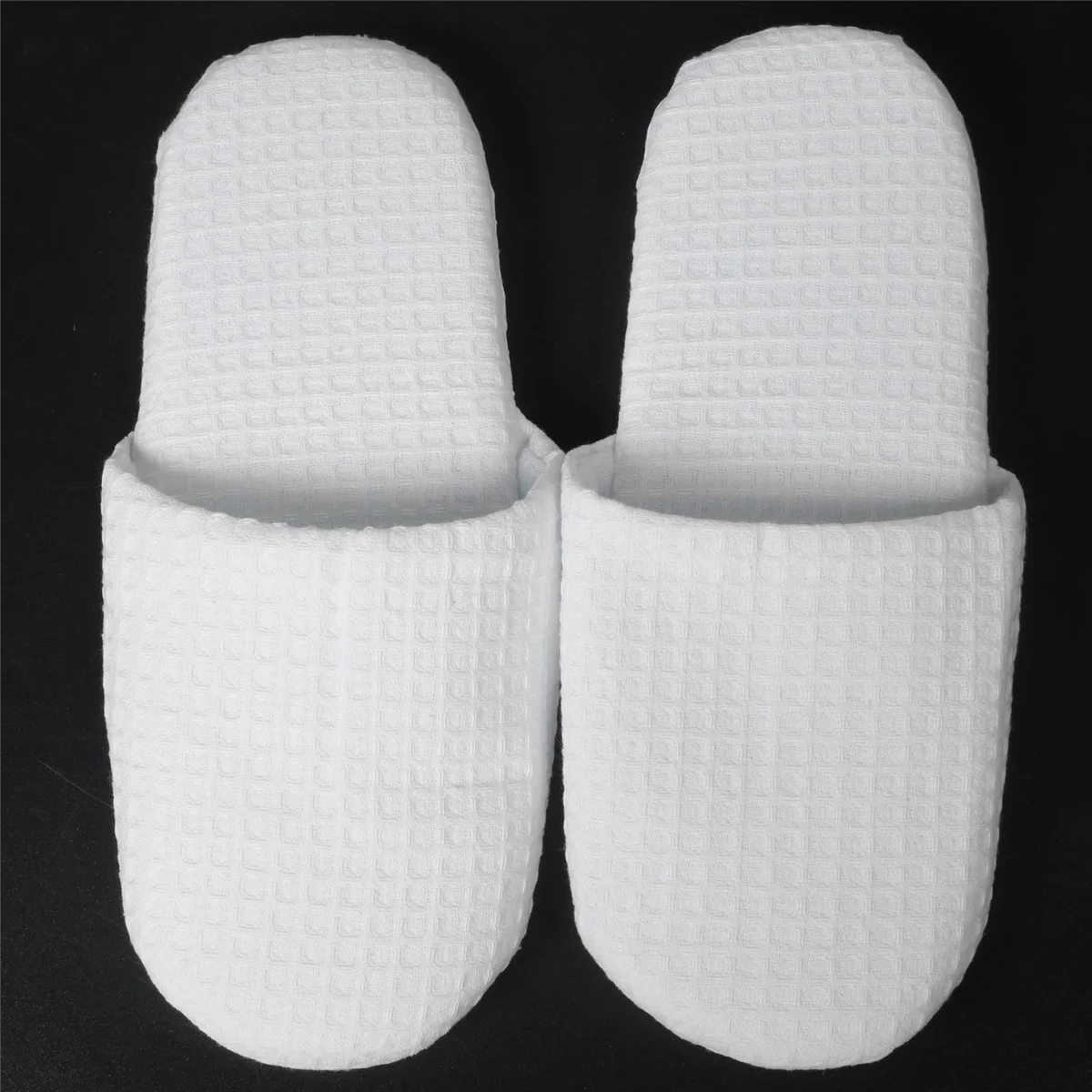 A59T 5 Pairs Closed Toe White Slippers-Suitable for Most Men and Women, Suitable for Spas, Guests, Restaurants and Travel