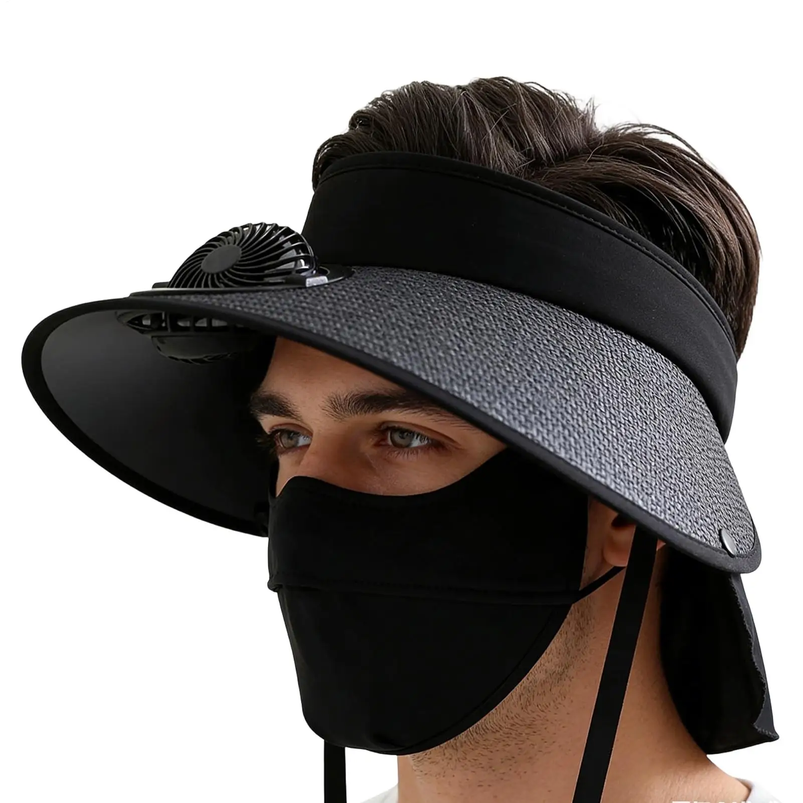 

Fan Hats For Women Wide Brim UPF 50 UV Protection Headwear Solar Powered Outdoor Fishing Hat For Beach Camping Outdoor Picnic