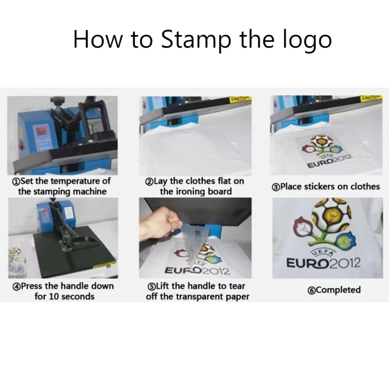 50 SZTUK Personalizowanych Silikonowych Logo 3D Termotransferowych Naklejek z Folii Termotransferowej do Prasowania na Ubrania, Folia HTV — zdjęcie produktu 5