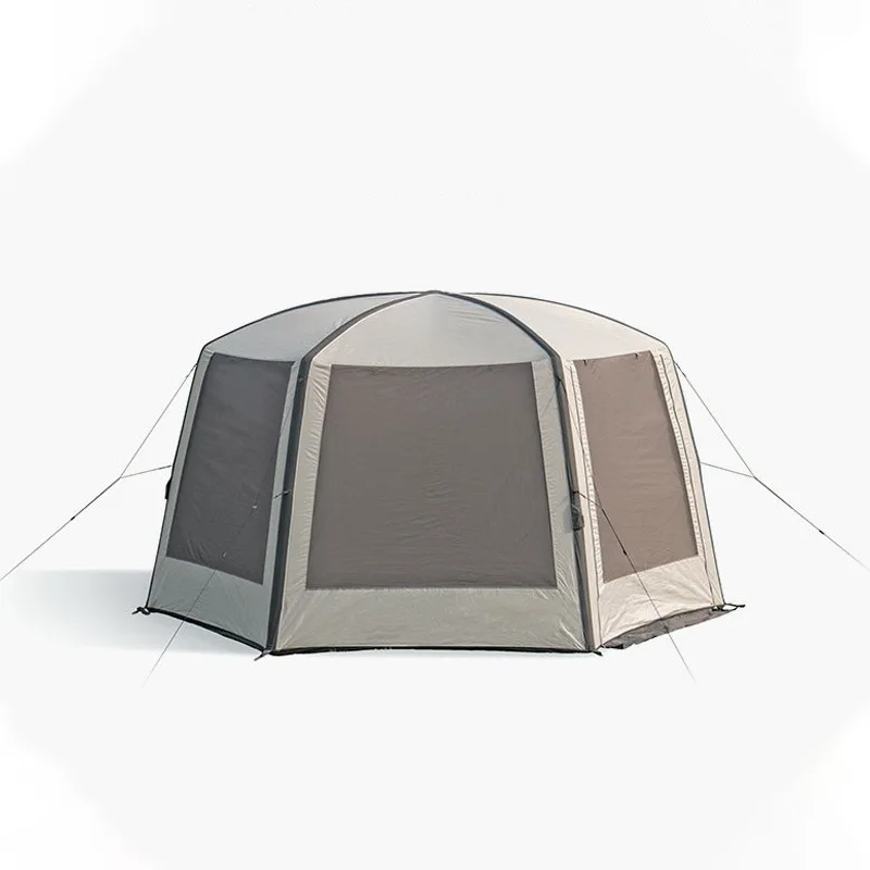 

Hexagonal quick open tent outdoor multi-person rain and sun protection camping, inflatable, awning customizable