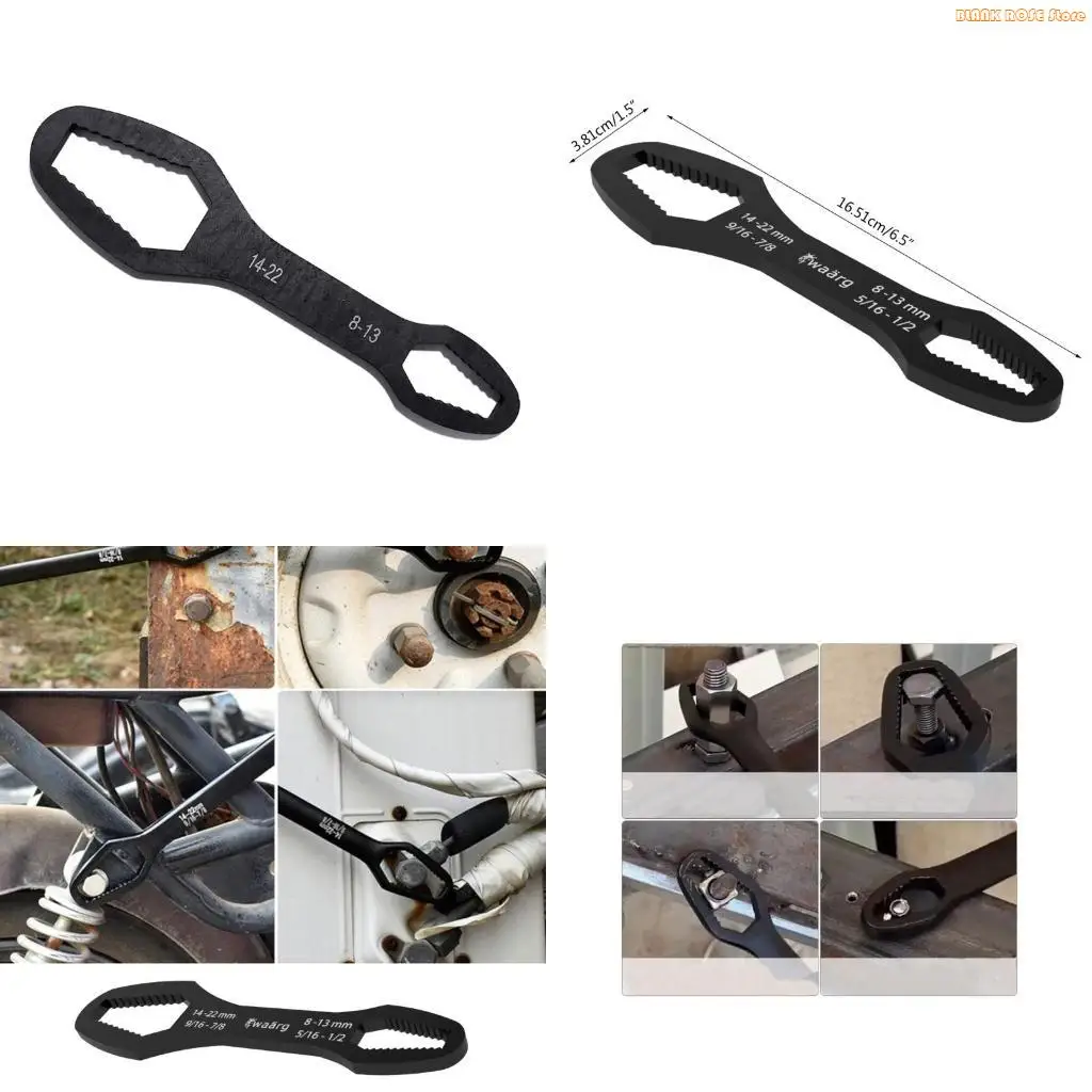 K1AE Double purpose Torx Wrench 8-22mm for Precise Repairs Screw Remove