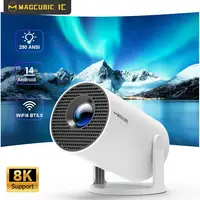 Proyector Magcubic HY300 Pro 8K Android 14 Dual Wifi6 290ANSI Allwinner H726 BT5.4 1080P 1280*720P Proyector de cine en casa para exteriores