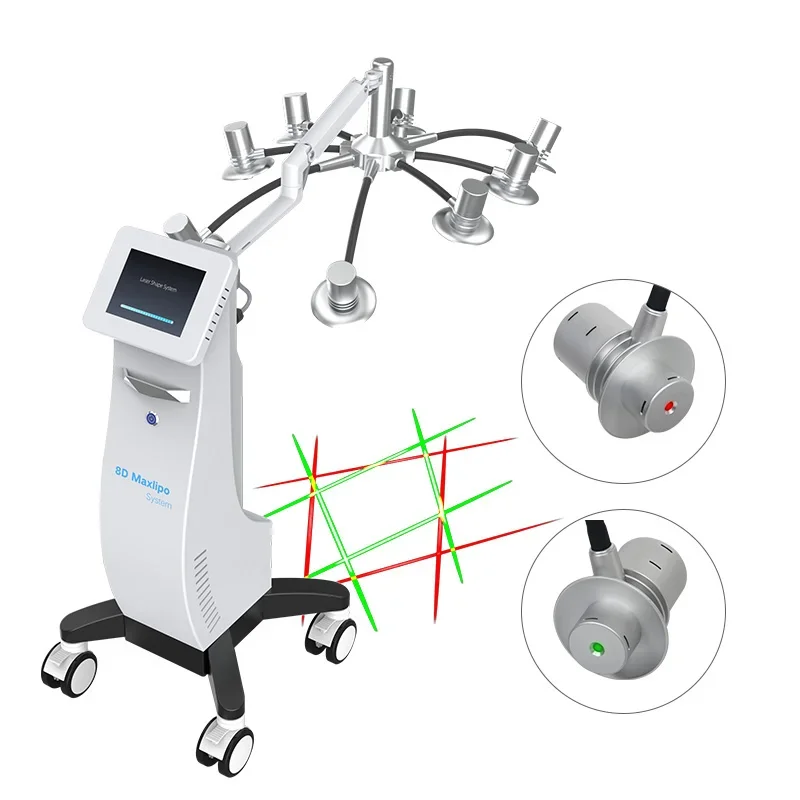 6D Lipolaser Non-Invasive Body Contouring Device 635nm 532nm for Home Fitness And Wellness SPA Use CE Certified
