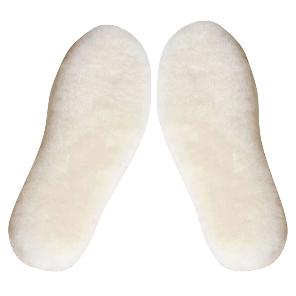 

Wool Insole Winter Warm Insoles Women's House Shoes Sock Parts Boots Pads Lambswool Replacement Work