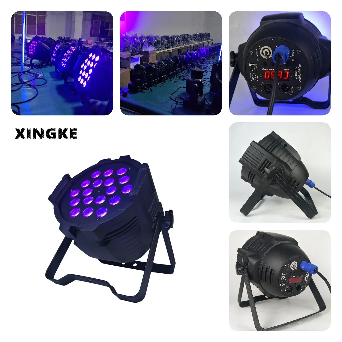 

4Pcs/Lot High brightness 18x12w uv led par can uplight stage led par lights