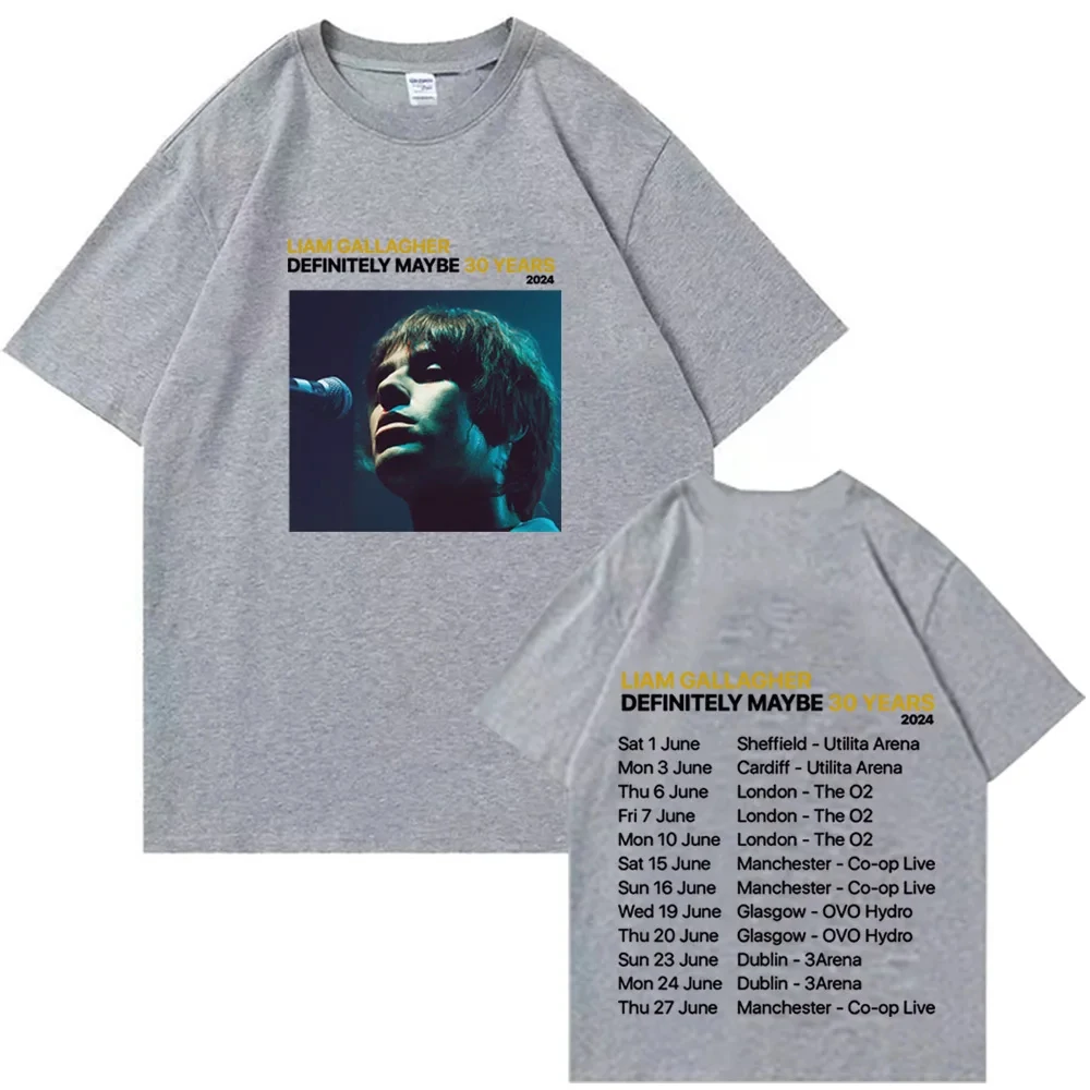 Summer New Trend Liam Gallagher 2024 T-Shirt The Man Women Harajuku O-Neck Fashion Casual Short Sleeve Top